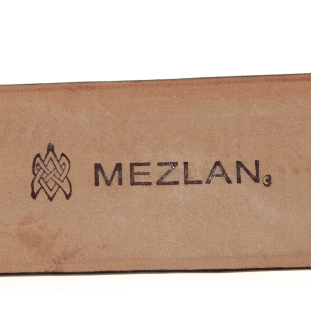 Mezlan NWT Classic Belt Size 36 US in Brown Suede Alligator Leather